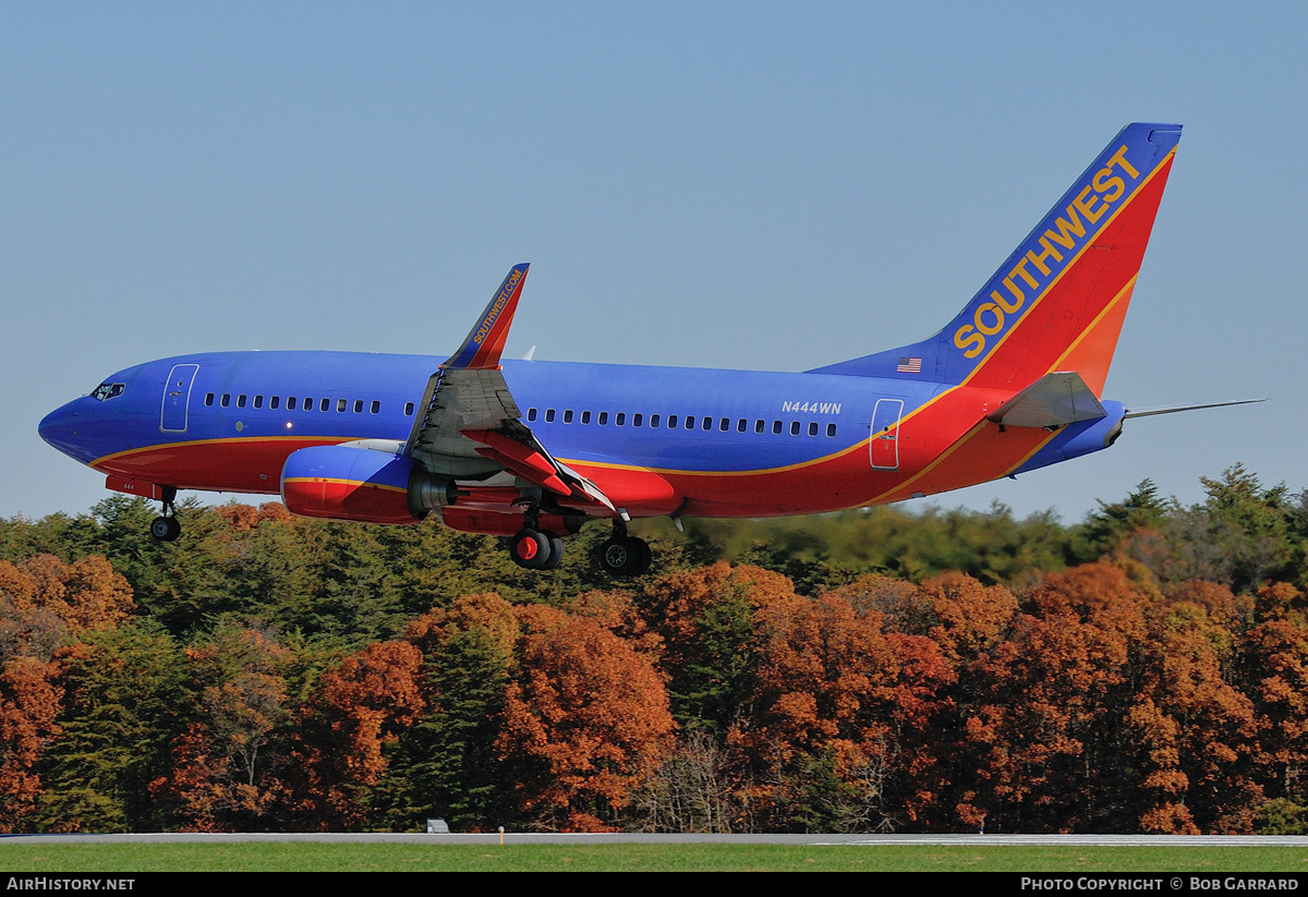 Aircraft Photo of N444WN | Boeing 737-7H4 | Southwest Airlines | AirHistory.net #728323