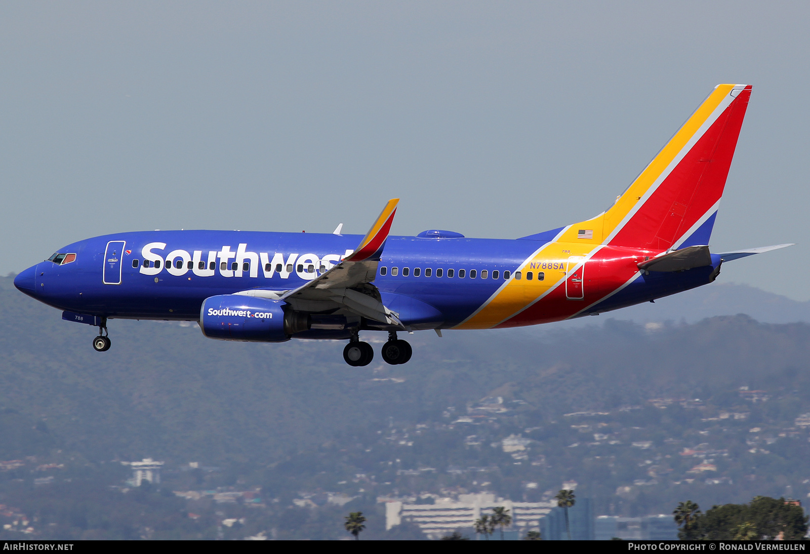 Aircraft Photo of N788SA | Boeing 737-7H4 | Southwest Airlines | AirHistory.net #728395