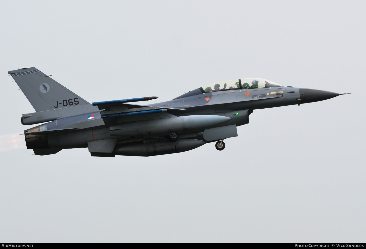 Aircraft Photo of J-065 | General Dynamics F-16BM Fighting Falcon | Netherlands - Air Force | AirHistory.net #728404