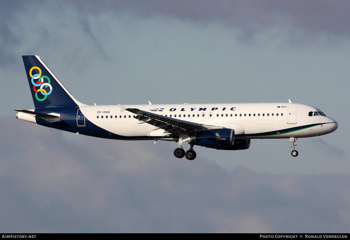 Aircraft Photo of SX-OAQ | Airbus A320-232 | Olympic | AirHistory.net #728414