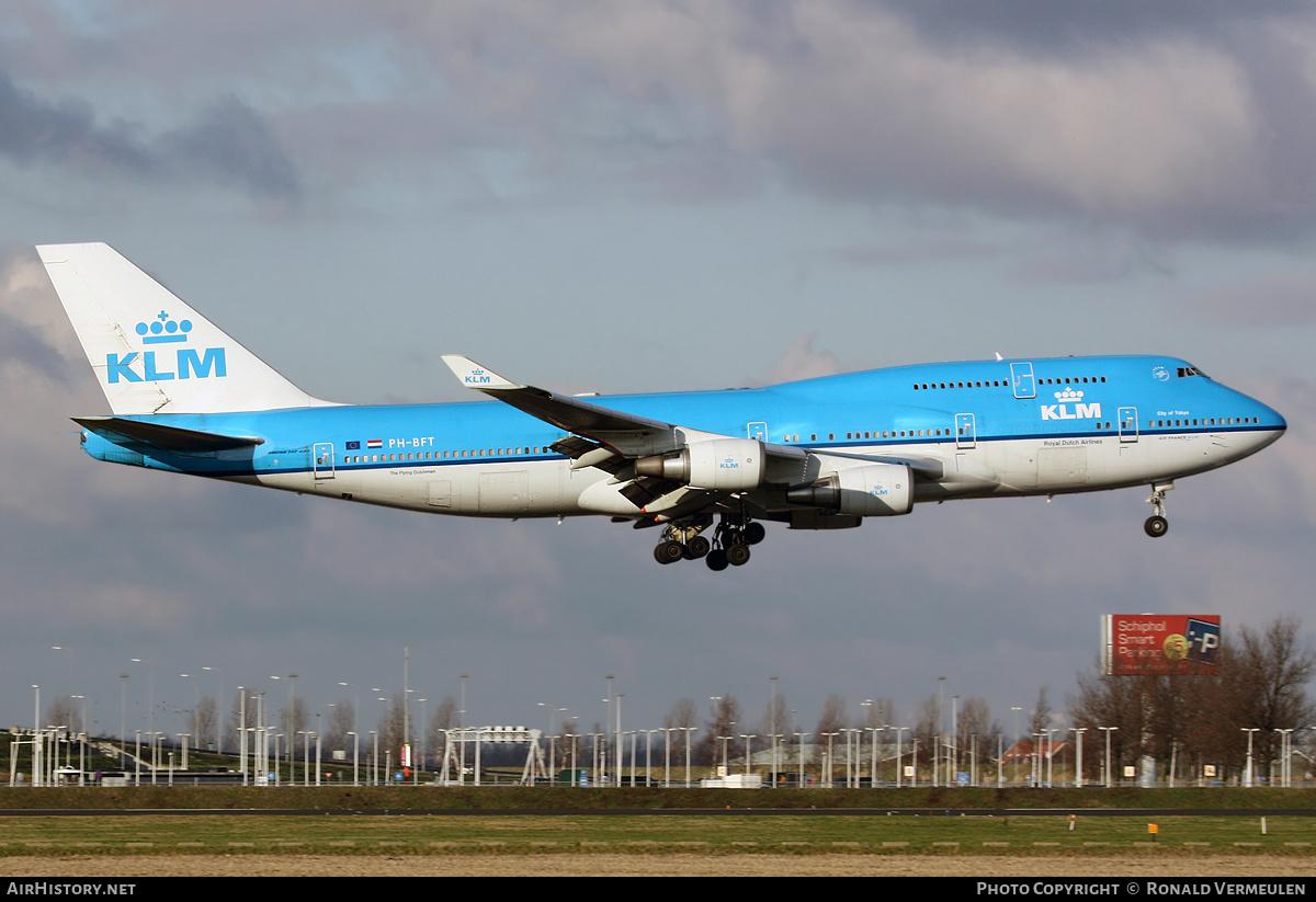 Aircraft Photo of PH-BFT | Boeing 747-406M | KLM - Royal Dutch Airlines | AirHistory.net #728417