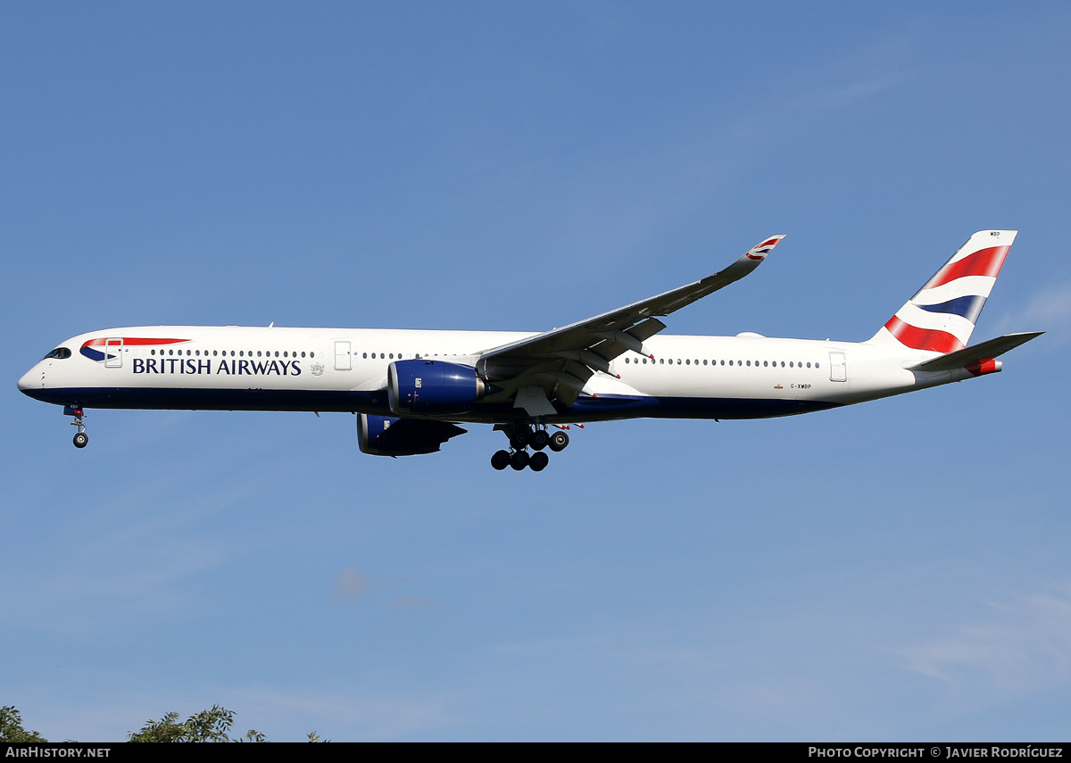 Aircraft Photo of G-XWBP | Airbus A350-1041 | British Airways | AirHistory.net #728432