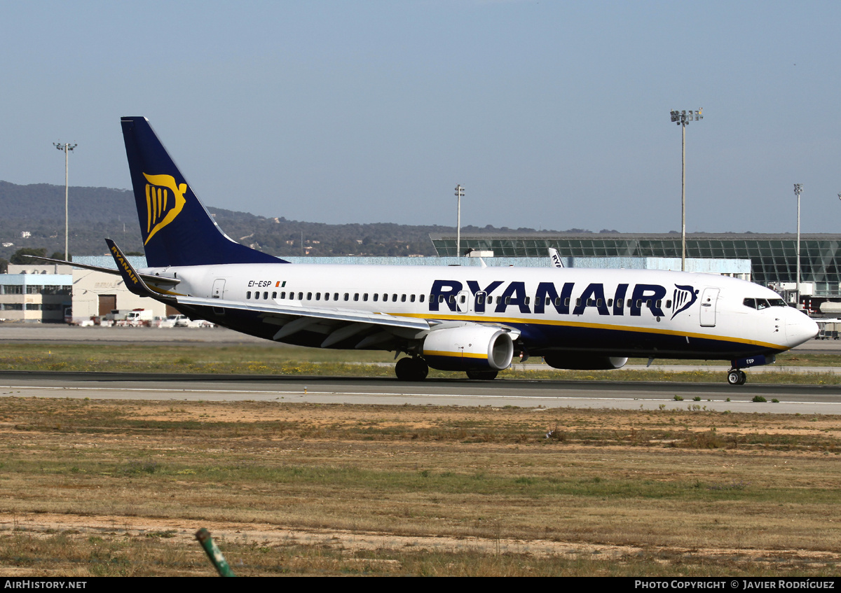 Aircraft Photo of EI-ESP | Boeing 737-8AS | Ryanair | AirHistory.net #728475