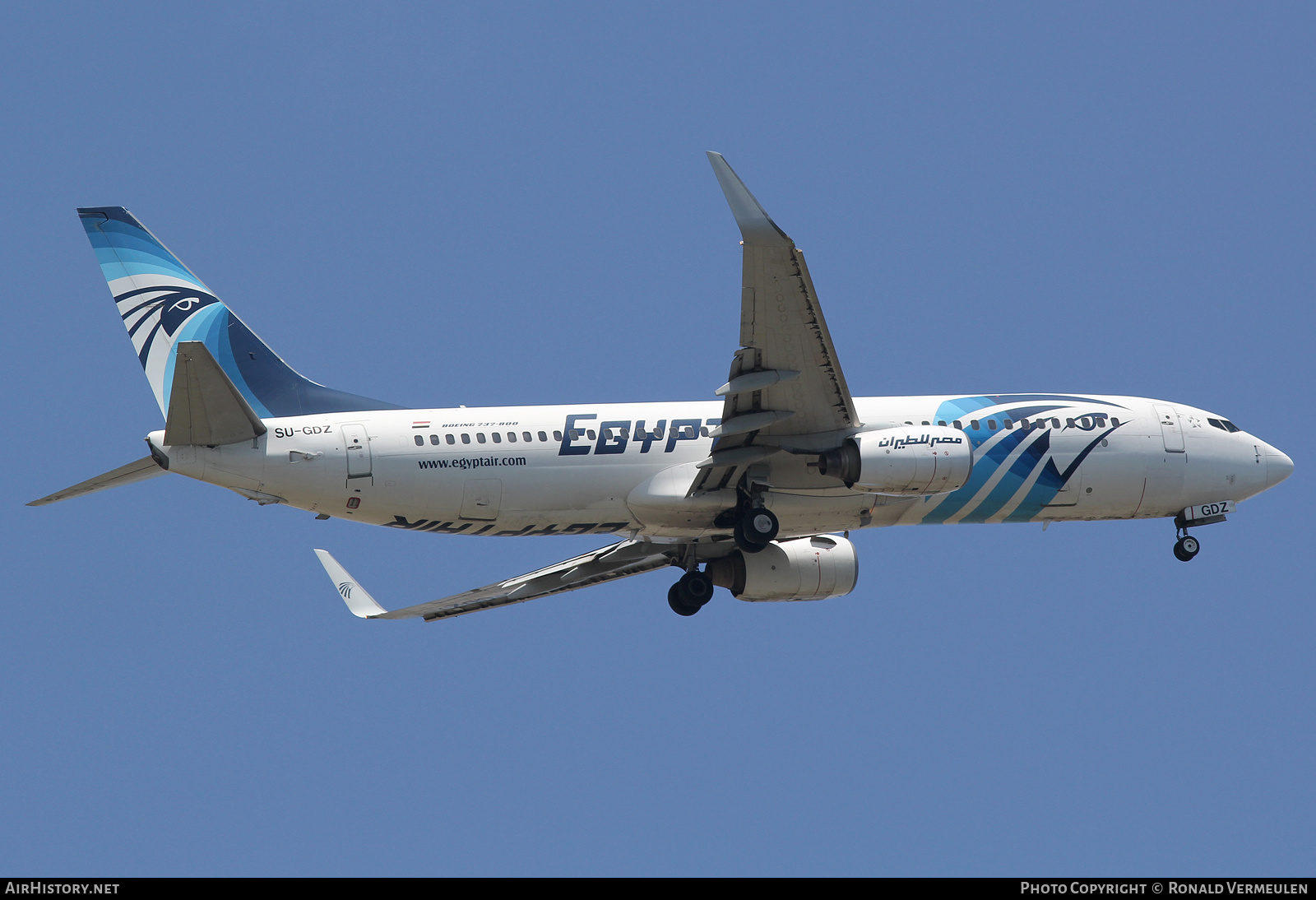 Aircraft Photo of SU-GDZ | Boeing 737-866 | EgyptAir | AirHistory.net #728484