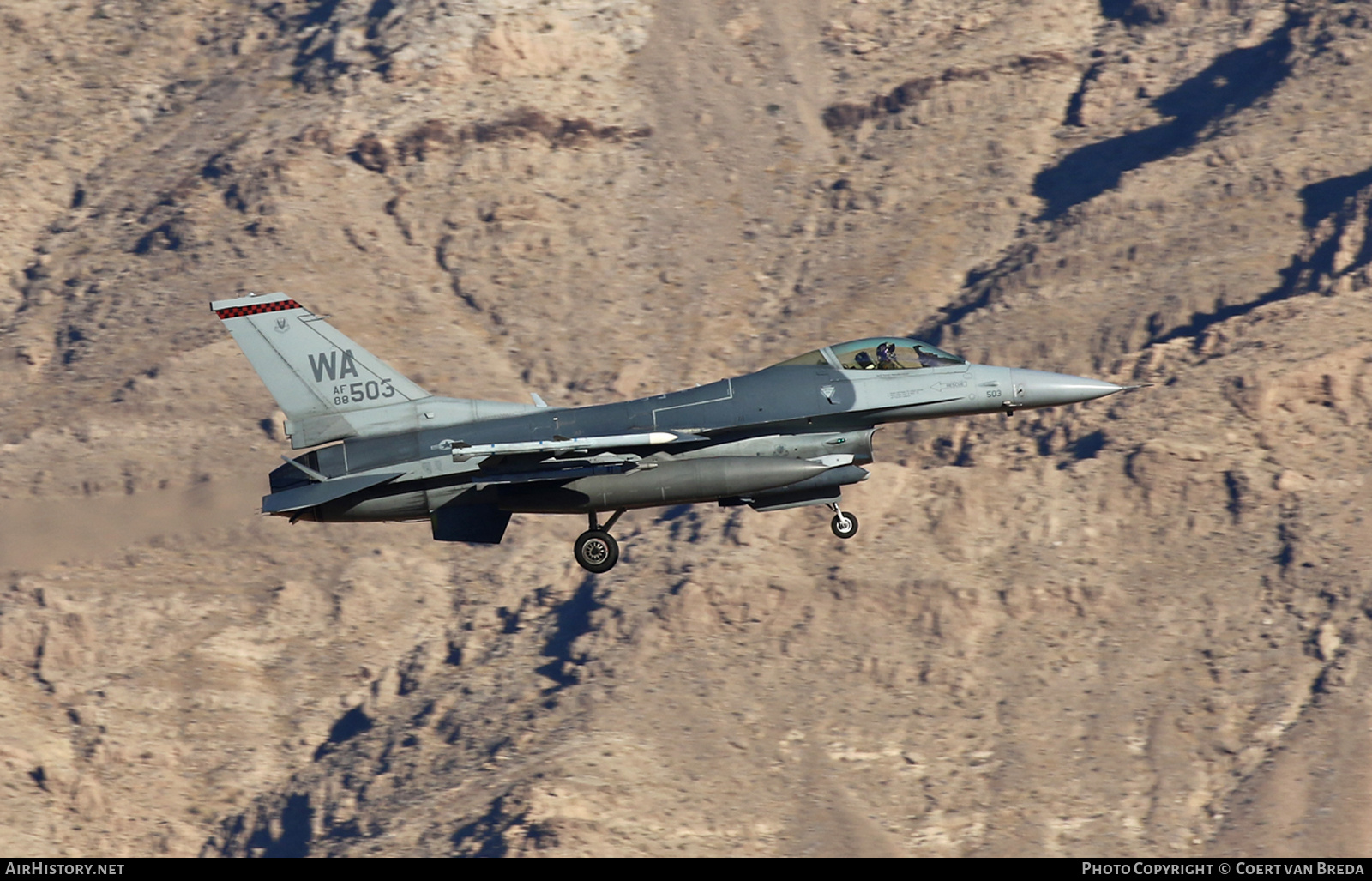 Aircraft Photo of 88-0503 / AF88-503 | General Dynamics F-16CM Fighting Falcon | USA - Air Force | AirHistory.net #728487