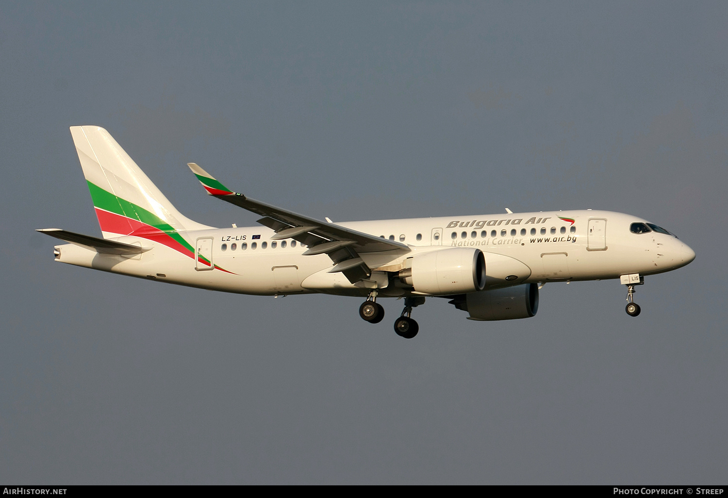 Aircraft Photo of LZ-LIS | Airbus A220-100 (BD-500-1A10) | Bulgaria Air | AirHistory.net #728497