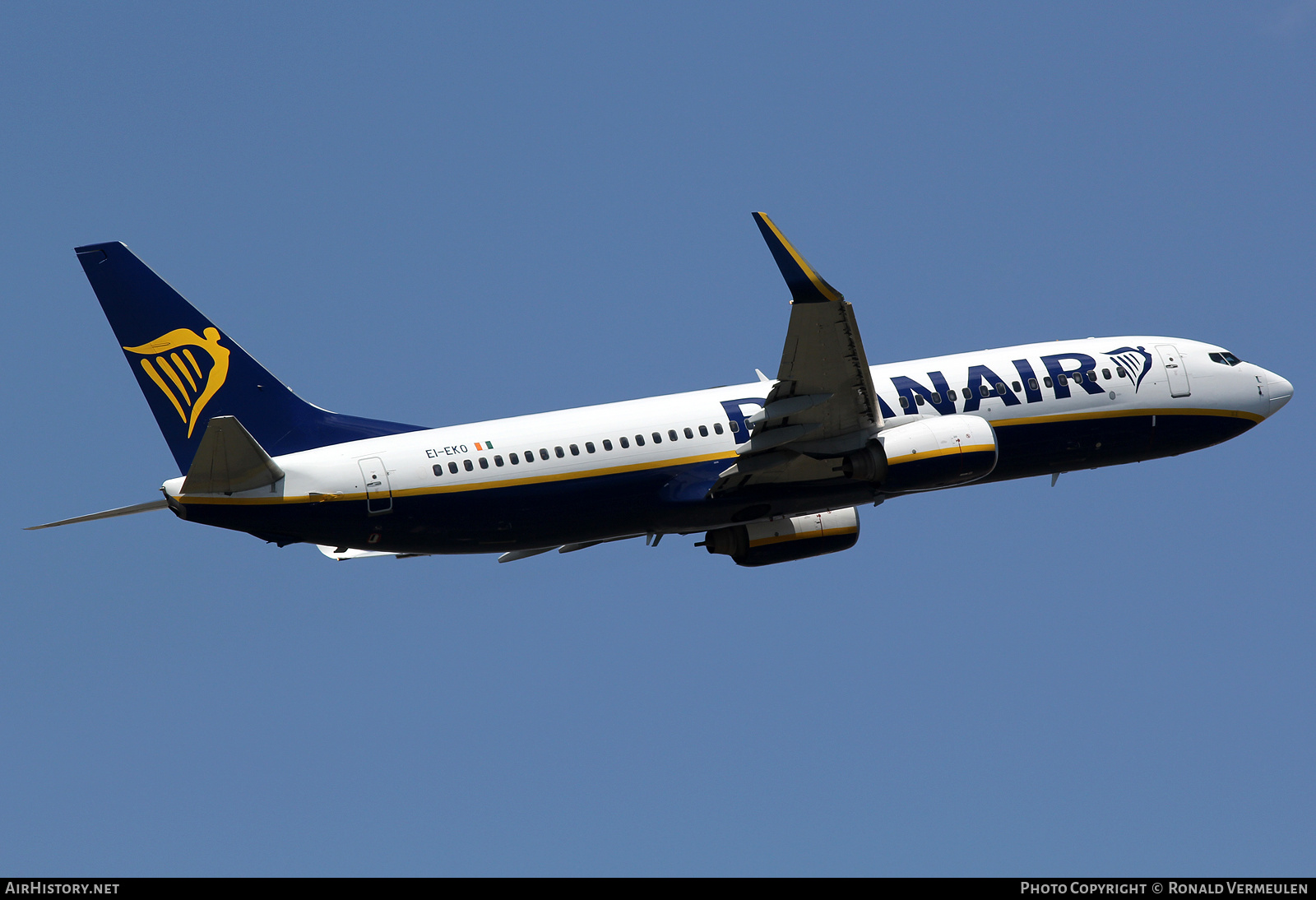 Aircraft Photo of EI-EKO | Boeing 737-8AS | Ryanair | AirHistory.net #728501
