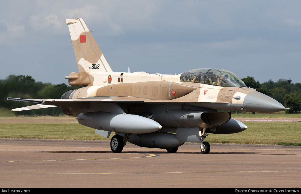 Aircraft Photo of 08-8018 | Lockheed Martin F-16D Fighting Falcon | Morocco - Air Force | AirHistory.net #728514
