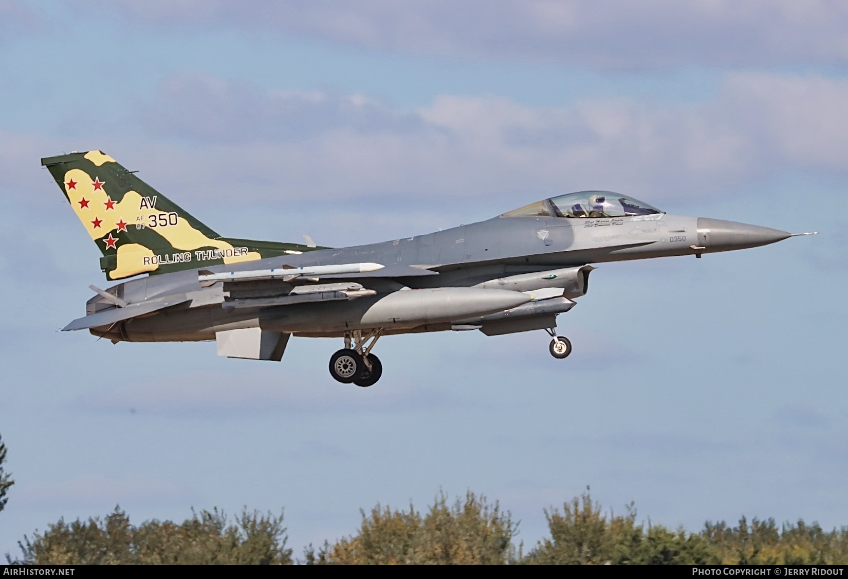 Aircraft Photo of 87-0350 / AF87-350 | General Dynamics F-16CM Fighting Falcon | USA - Air Force | AirHistory.net #728524