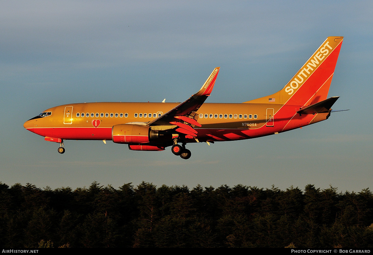Aircraft Photo of N750SA | Boeing 737-7H4 | Southwest Airlines | AirHistory.net #728563