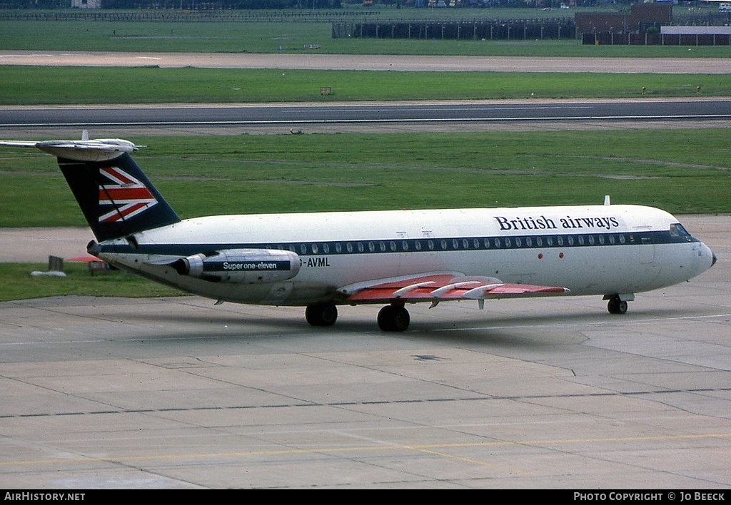 Aircraft Photo of G-AVML | BAC 111-510ED One-Eleven | British Airways | AirHistory.net #728567
