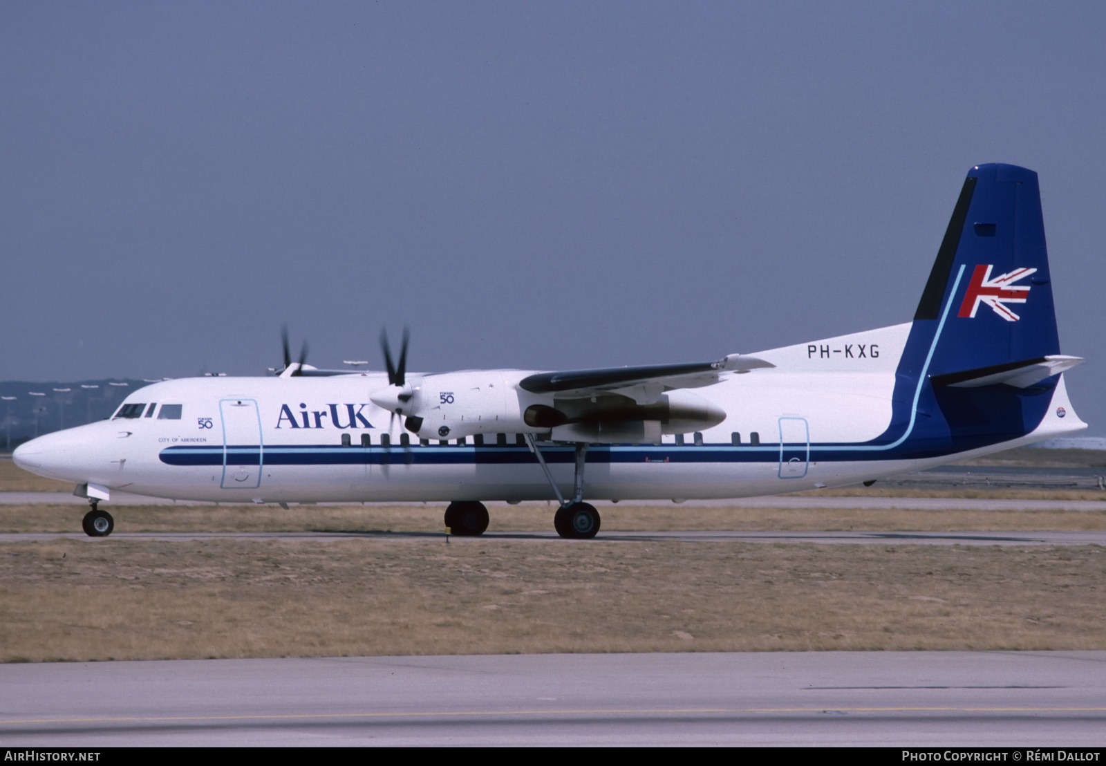 Aircraft Photo of PH-KXG | Fokker 50 | Air UK | AirHistory.net #728598