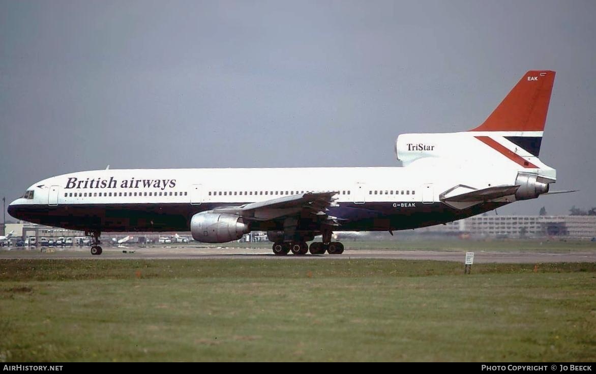 Aircraft Photo of G-BEAK | Lockheed L-1011-385-1 TriStar 1 | British Airways | AirHistory.net #728673