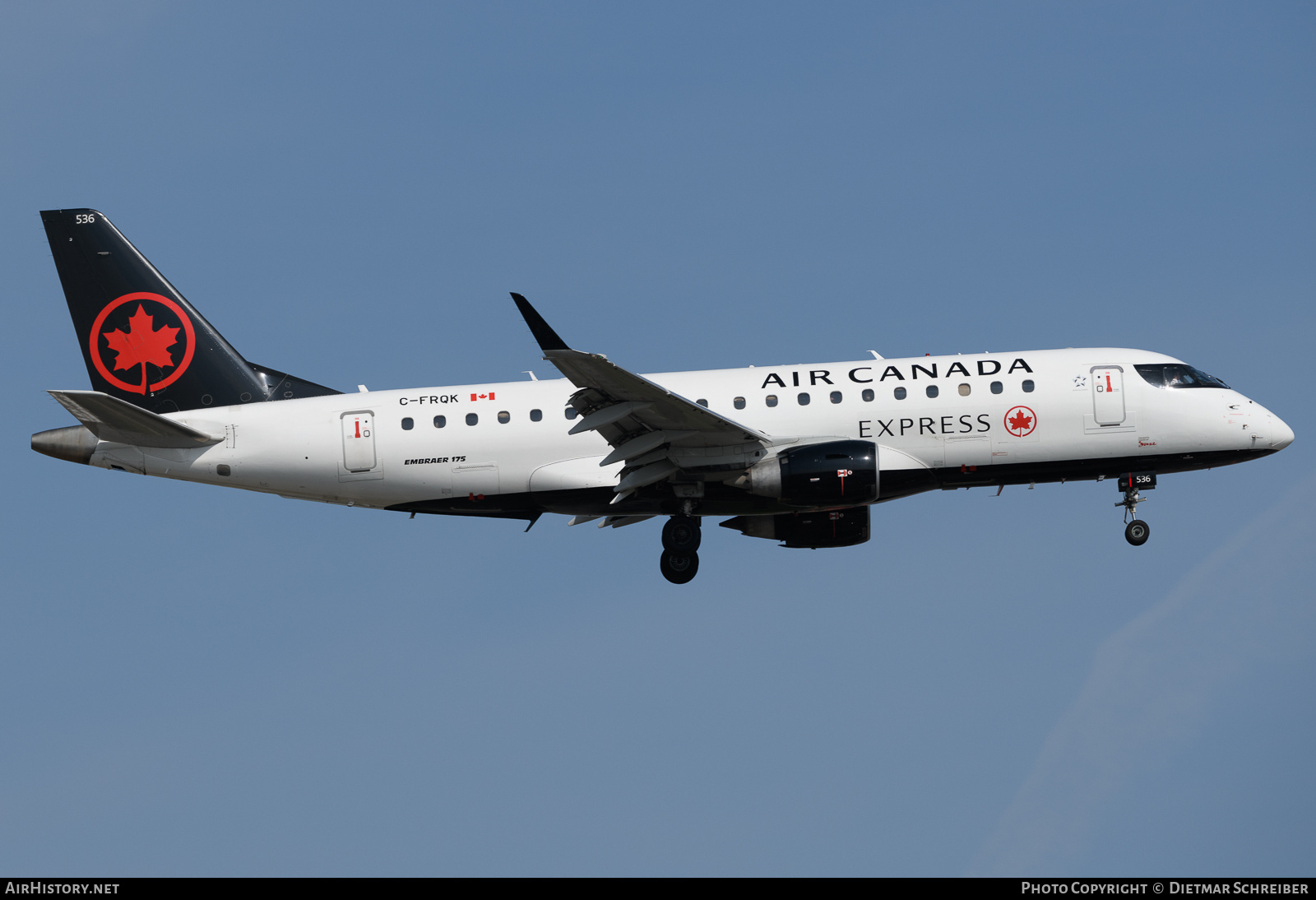 Aircraft Photo of C-FRQK | Embraer 175SU (ERJ-170-200SU) | Air Canada Express | AirHistory.net #728684