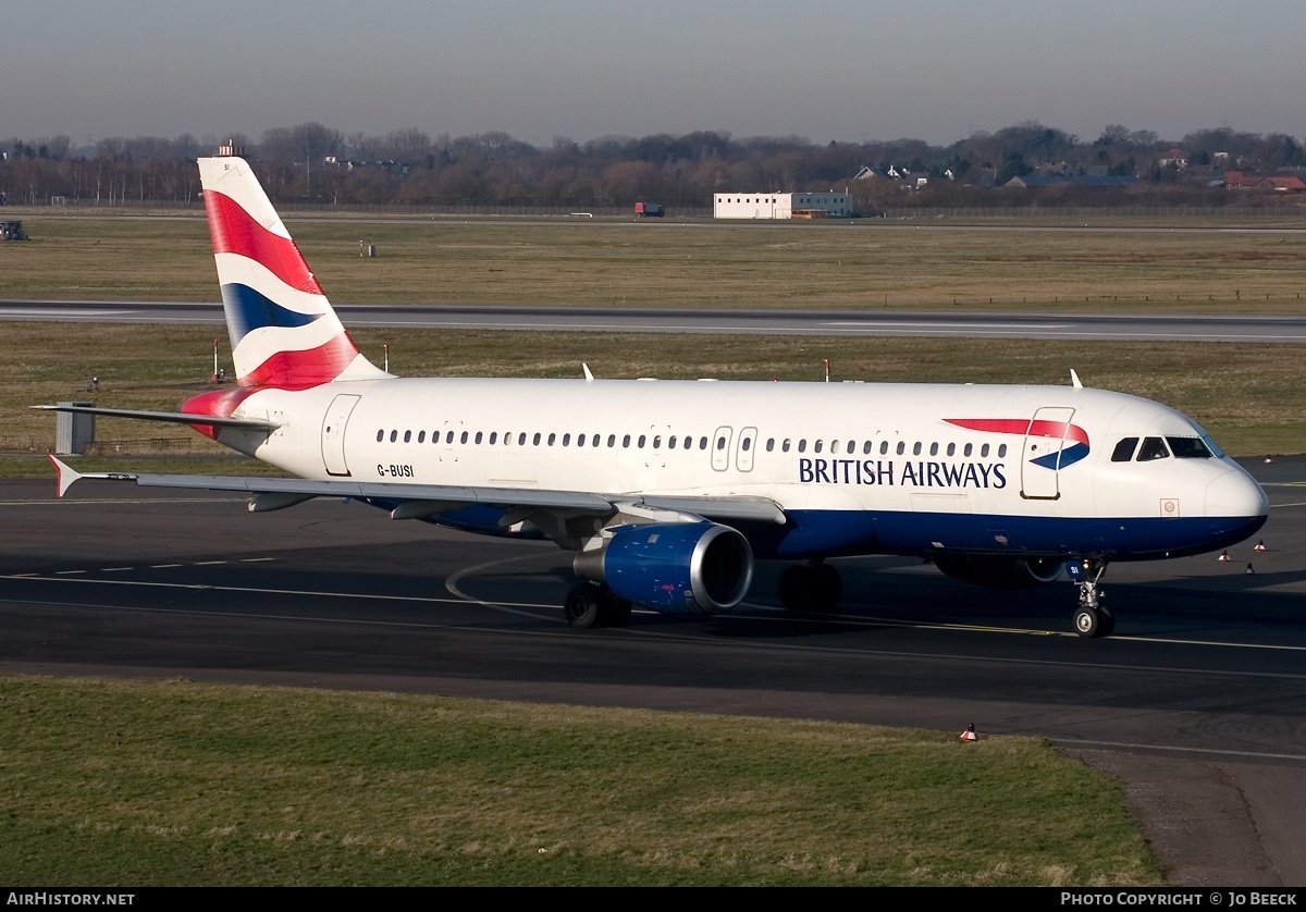 Aircraft Photo of G-BUSI | Airbus A320-211 | British Airways | AirHistory.net #728714