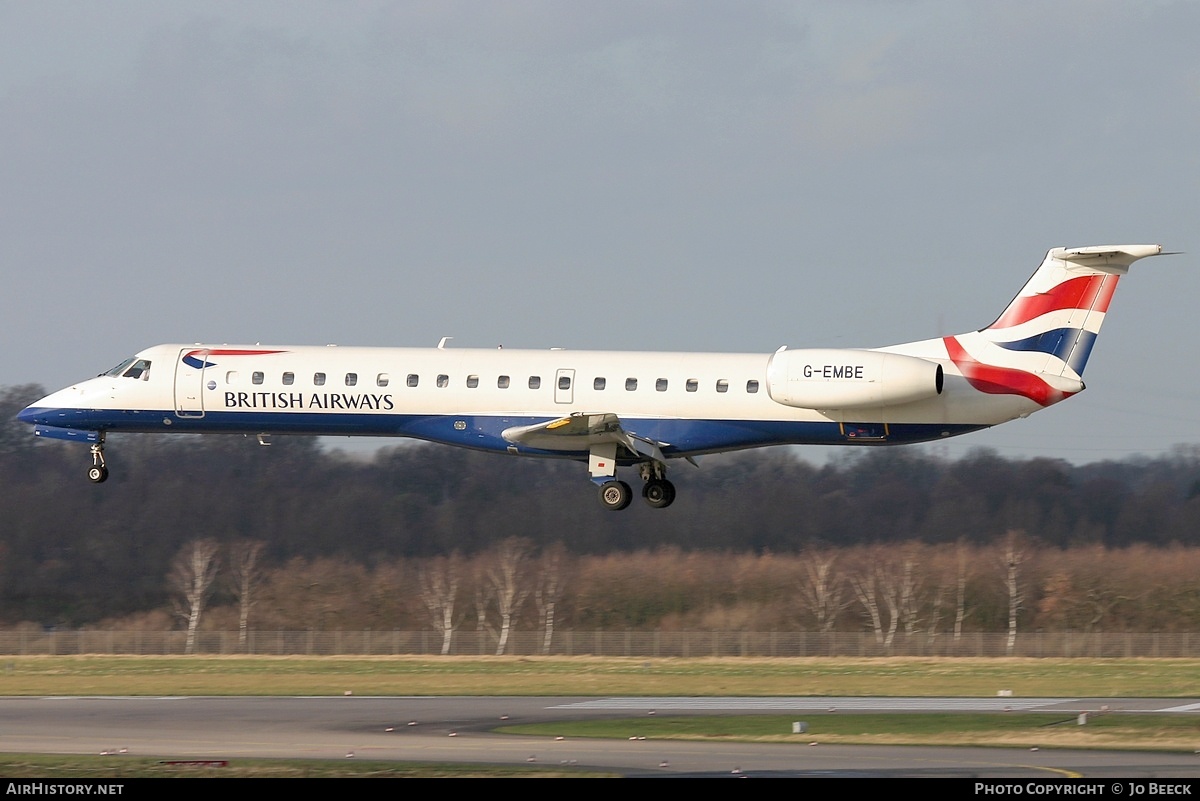 Aircraft Photo of G-EMBE | Embraer ERJ-145EU (EMB-145EU) | British Airways | AirHistory.net #728715
