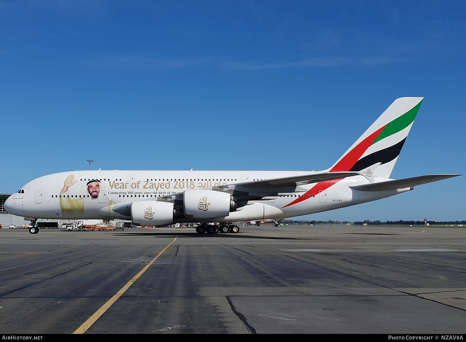 Aircraft Photo of A6-EEU | Airbus A380-861 | Emirates | AirHistory.net #728739