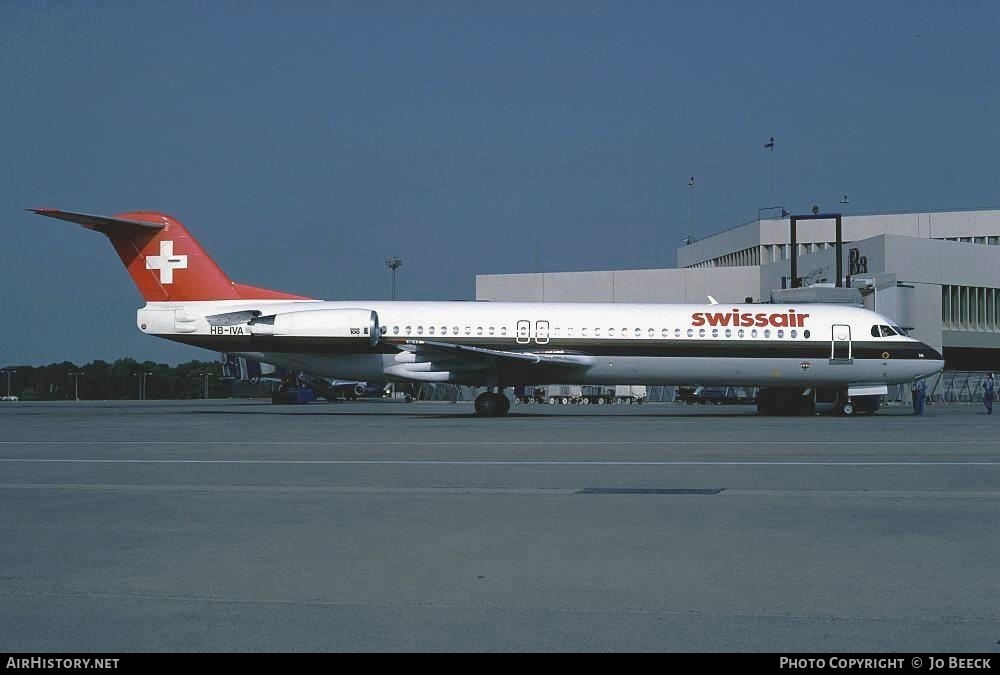 Aircraft Photo of HB-IVA | Fokker 100 (F28-0100) | Swissair | AirHistory.net #728766