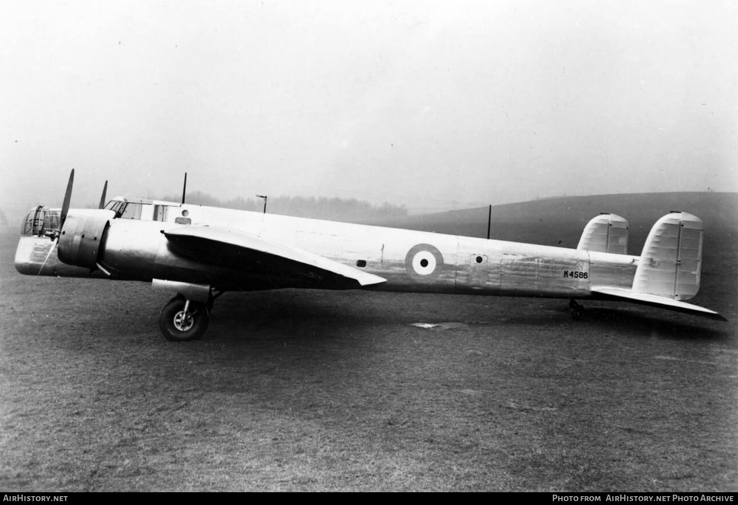 Aircraft Photo of K4586 | Armstrong Whitworth AW-38 Whitley | UK - Air Force | AirHistory.net #728769