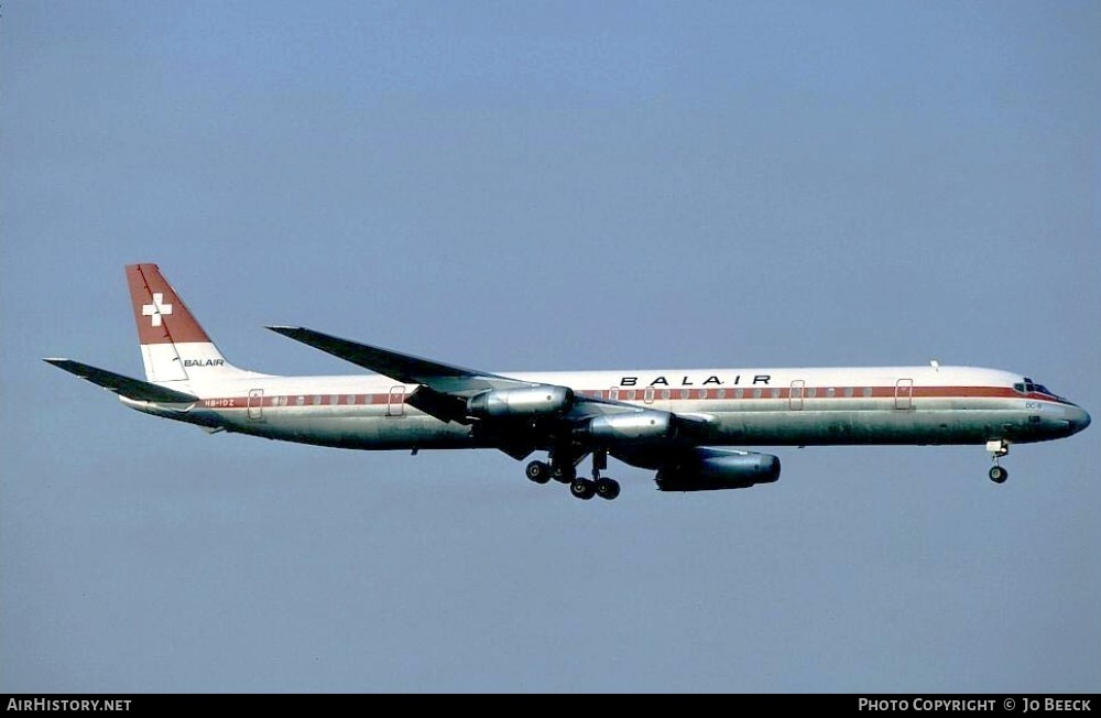 Aircraft Photo of HB-IDZ | McDonnell Douglas DC-8-63PF | Balair | AirHistory.net #728779