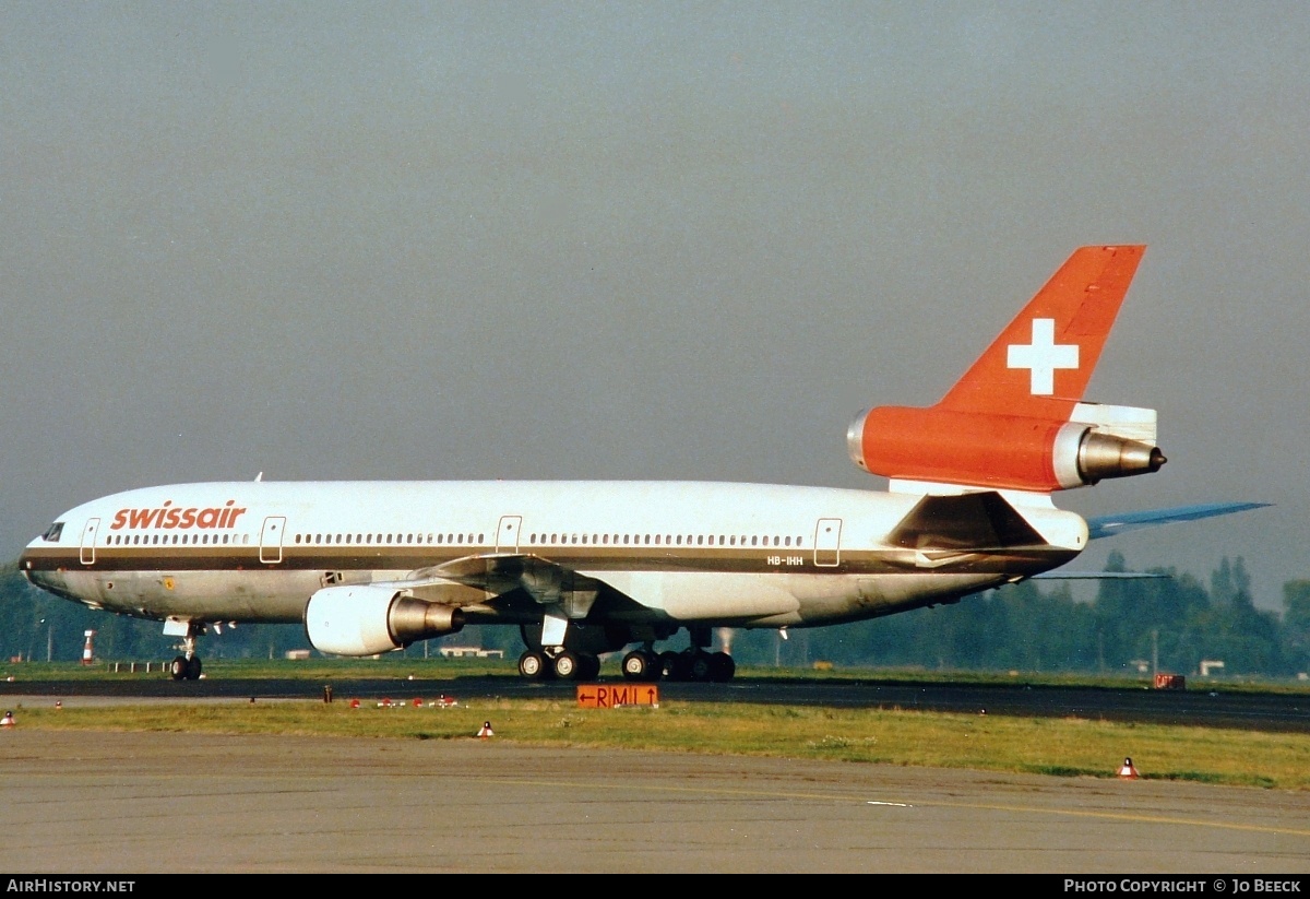 Aircraft Photo of HB-IHH | McDonnell Douglas DC-10-30 | Swissair | AirHistory.net #728794