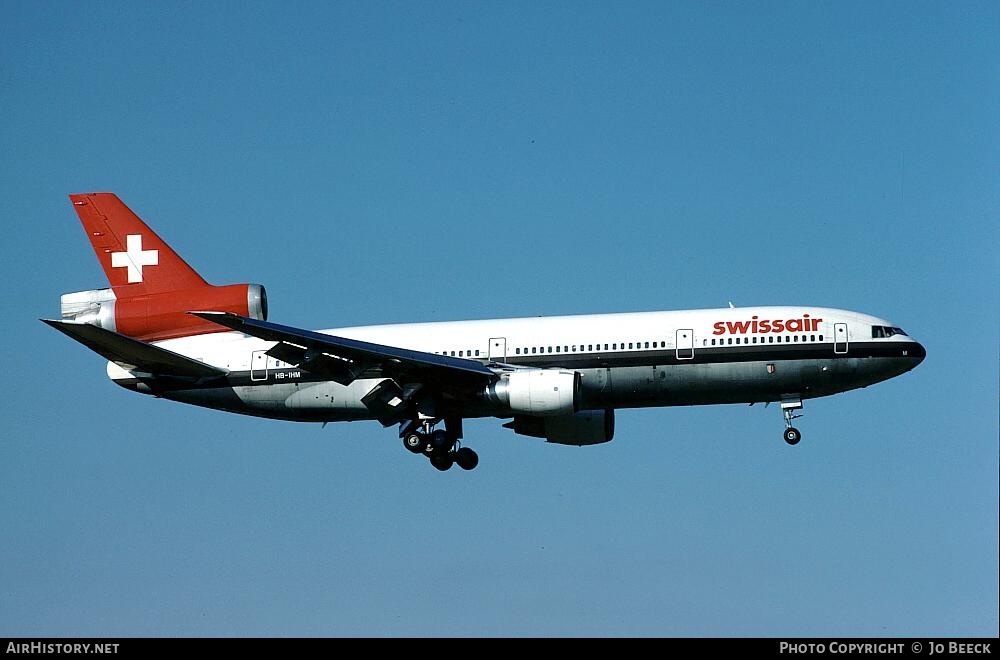 Aircraft Photo of HB-IHM | McDonnell Douglas DC-10-30(ER) | Swissair | AirHistory.net #728795