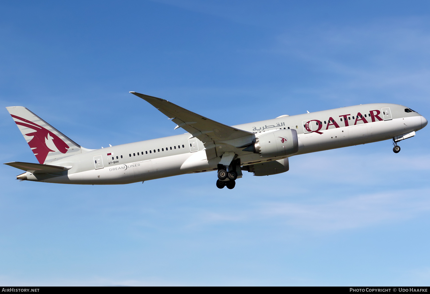 Aircraft Photo of A7-BHH | Boeing 787-9 Dreamliner | Qatar Airways | AirHistory.net #728842