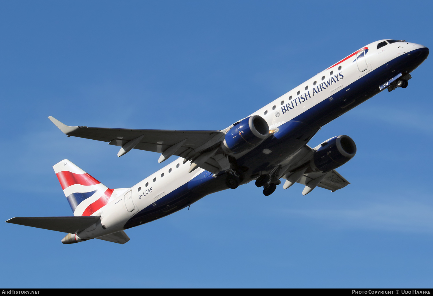 Aircraft Photo of G-LCAF | Embraer 190LR (ERJ-190-100LR) | British Airways | AirHistory.net #728844