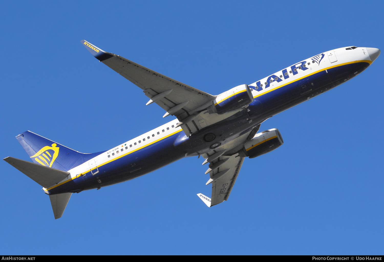 Aircraft Photo of EI-EBK | Boeing 737-8AS | Ryanair | AirHistory.net #728859