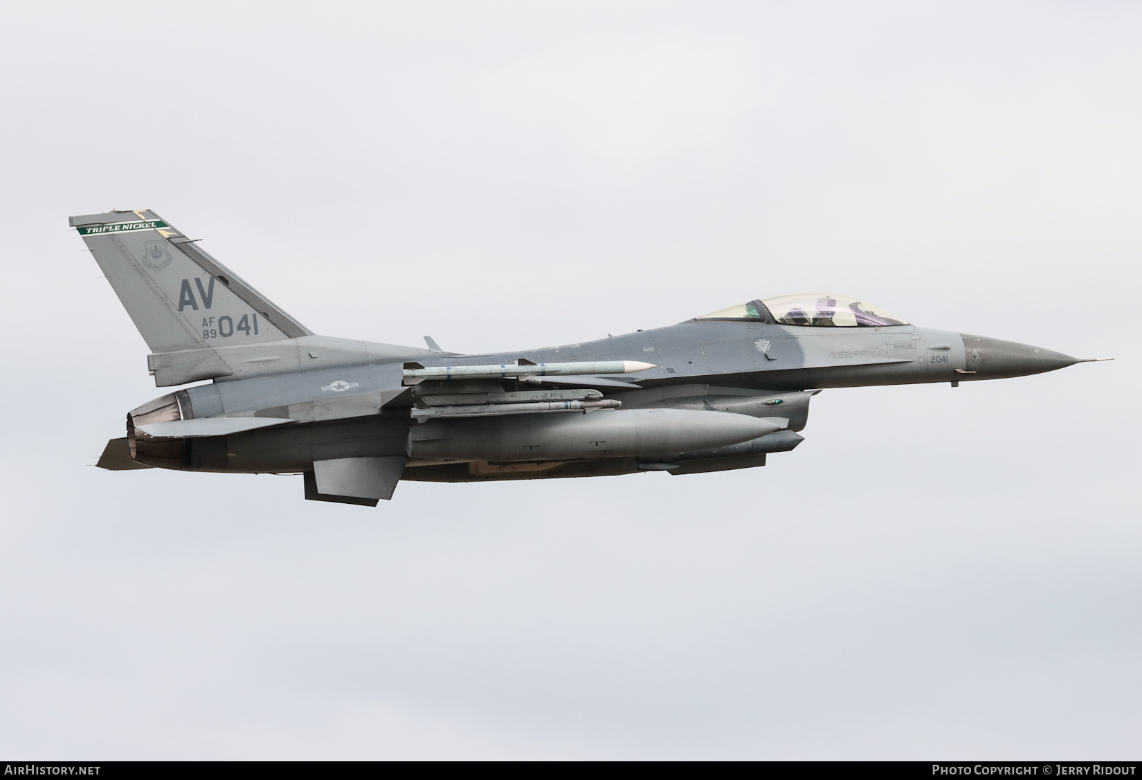 Aircraft Photo of 89-2041 / AF89-041 | Lockheed Martin F-16CM Fighting Falcon | USA - Air Force | AirHistory.net #728861
