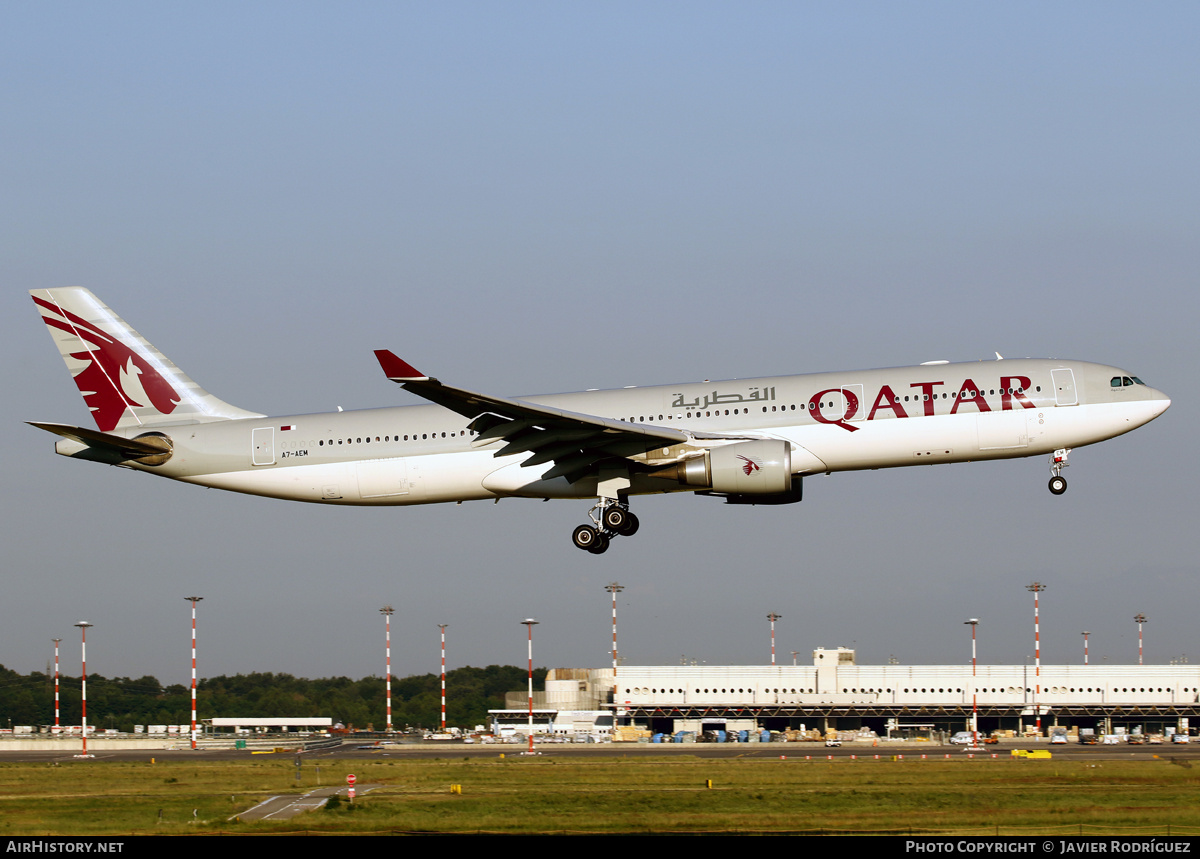Aircraft Photo of A7-AEM | Airbus A330-302 | Qatar Airways | AirHistory.net #728898