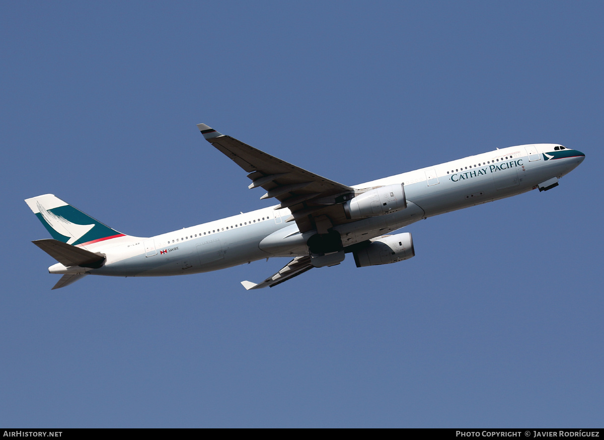 Aircraft Photo of B-LAR | Airbus A330-343E | Cathay Pacific Airways | AirHistory.net #728916