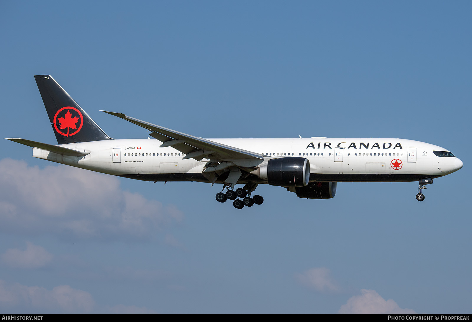Aircraft Photo of C-FNND | Boeing 777-233/LR | Air Canada | AirHistory.net #728922