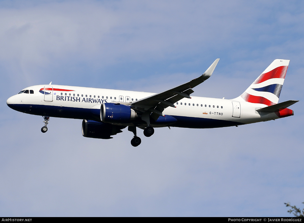 Aircraft Photo of G-TTNO | Airbus A320-251N | British Airways | AirHistory.net #728924