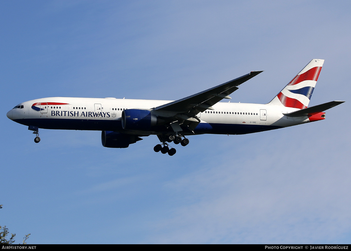 Aircraft Photo of G-VIIG | Boeing 777-236/ER | British Airways | AirHistory.net #728927