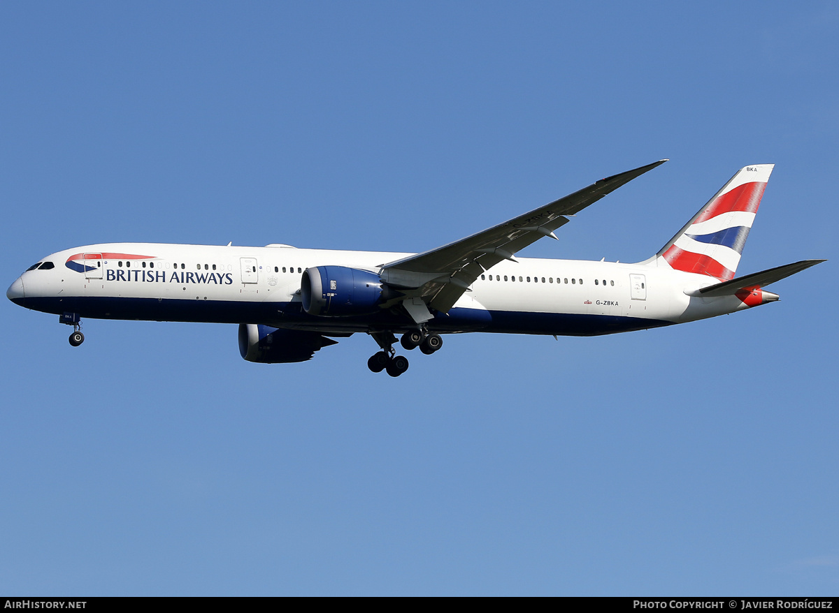 Aircraft Photo of G-ZBKA | Boeing 787-9 Dreamliner | British Airways | AirHistory.net #728933
