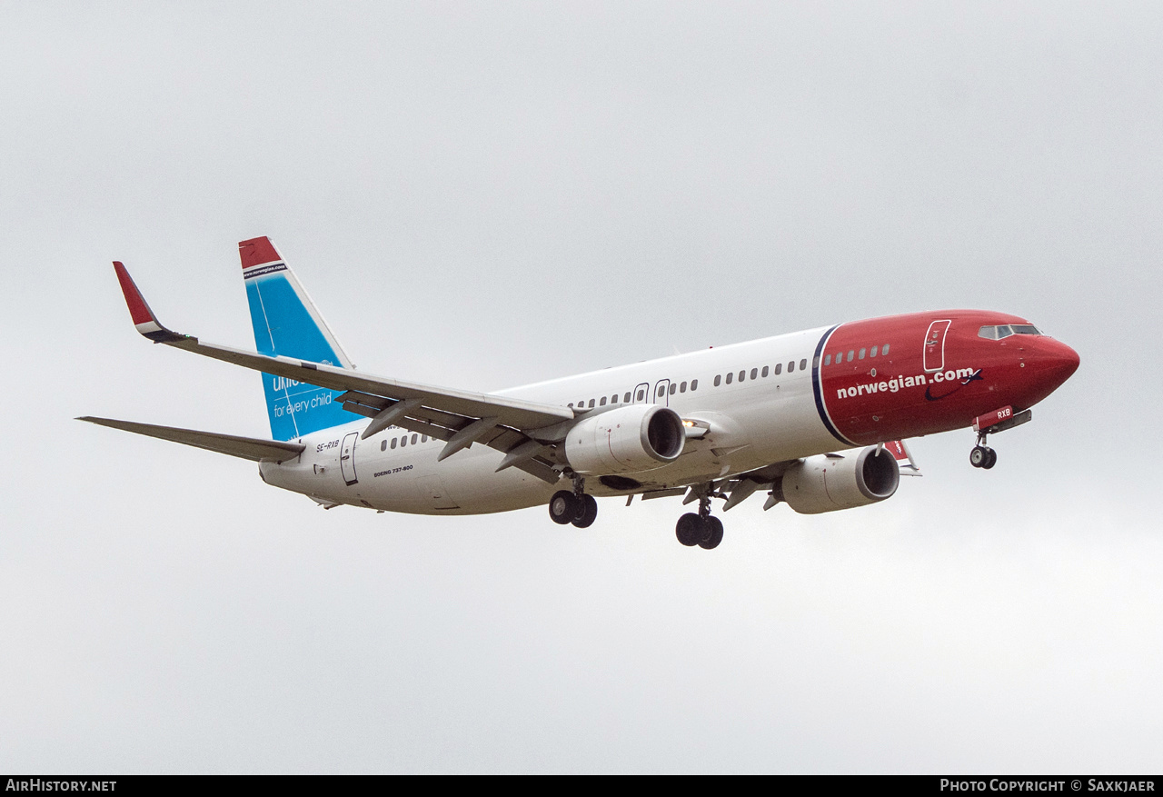 Aircraft Photo of SE-RXB | Boeing 737-84P | Norwegian | AirHistory.net #728968