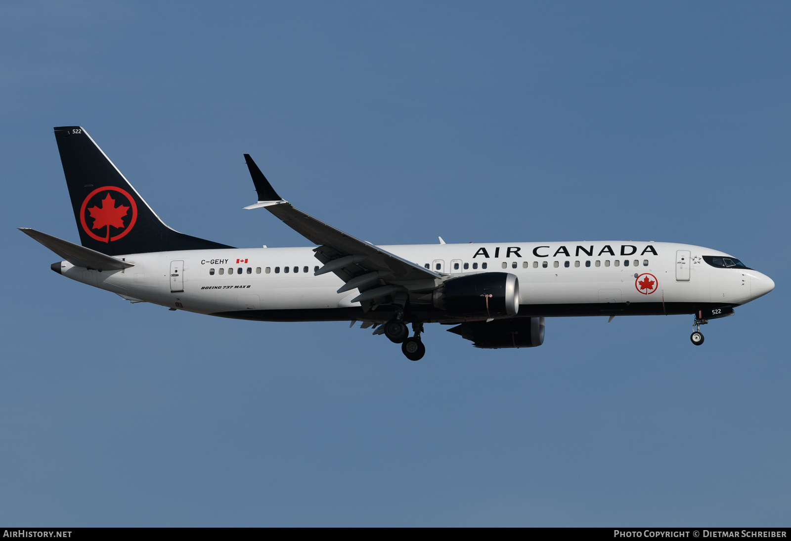 Aircraft Photo of C-GEHY | Boeing 737-8 Max 8 | Air Canada | AirHistory.net #728985