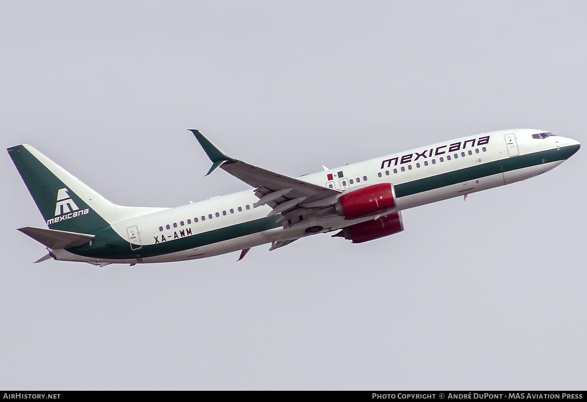 Aircraft Photo of XA-AWM | Boeing 737-800 | Mexicana | AirHistory.net #728990