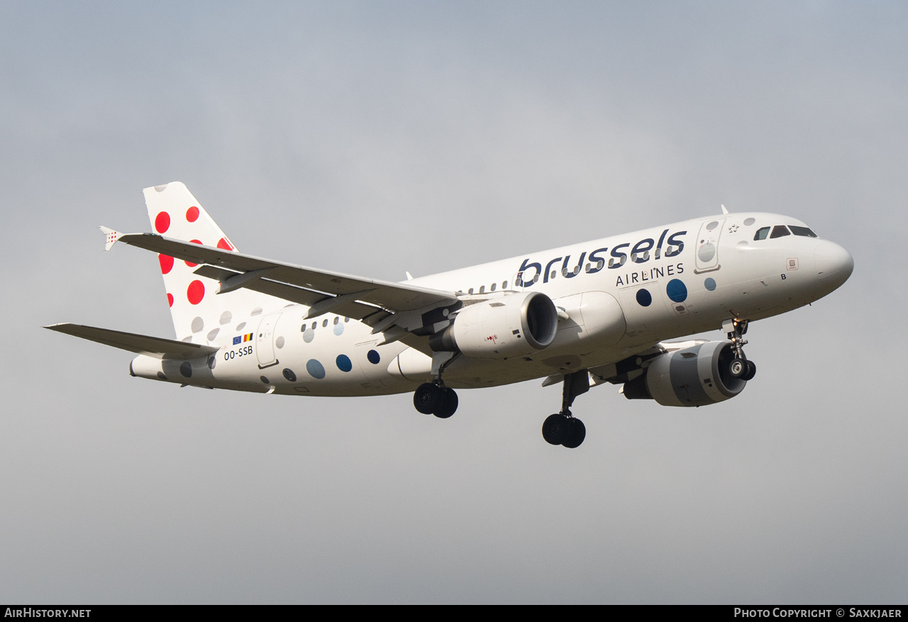 Aircraft Photo of OO-SSB | Airbus A319-111 | Brussels Airlines | AirHistory.net #728994