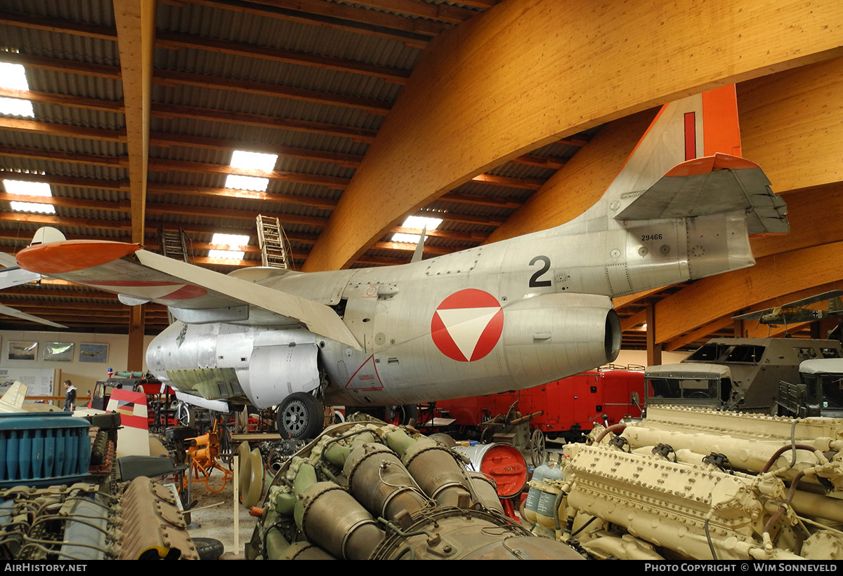 Aircraft Photo of I red | Saab J29F Tunnan | Austria - Air Force | AirHistory.net #729139