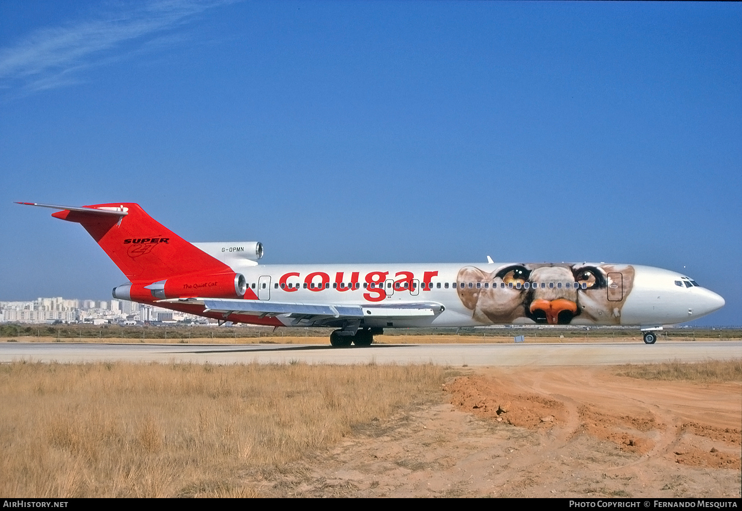 Aircraft Photo of G-OPMN | Boeing 727-225/Adv(RE) Super 27 | Cougar Airlines | AirHistory.net #729223