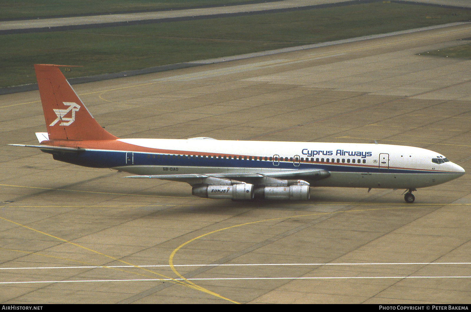 Aircraft Photo of 5B-DAO | Boeing 707-123B | Cyprus Airways | AirHistory.net #729230