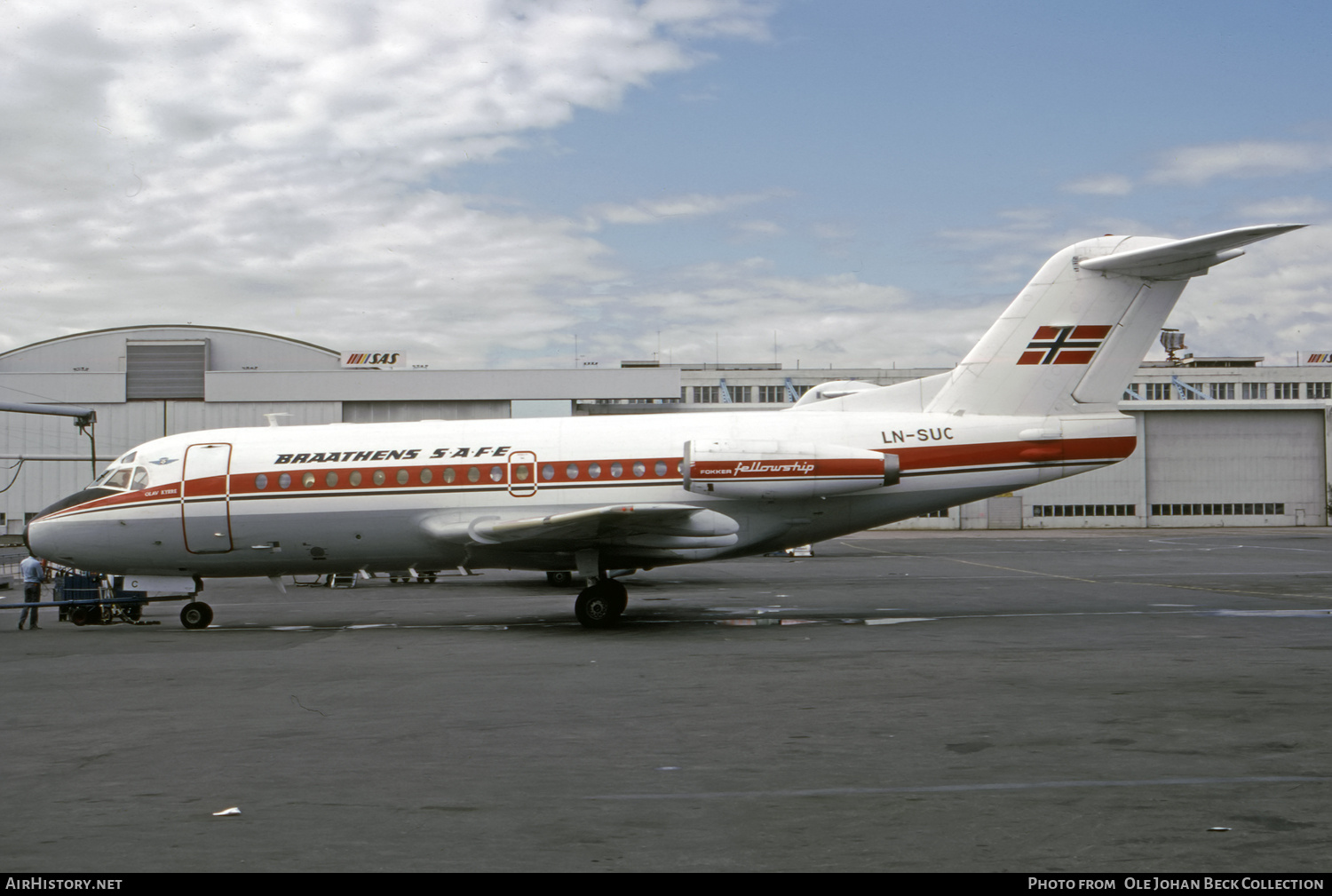 Aircraft Photo of LN-SUC | Fokker F28-1000 Fellowship | Braathens SAFE | AirHistory.net #729251