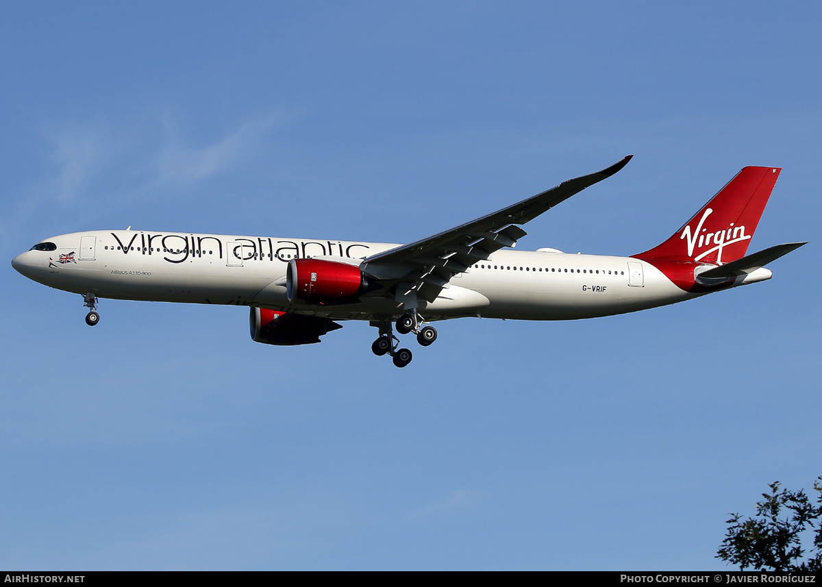 Aircraft Photo of G-VRIF | Airbus A330-941N | Virgin Atlantic Airways | AirHistory.net #729318