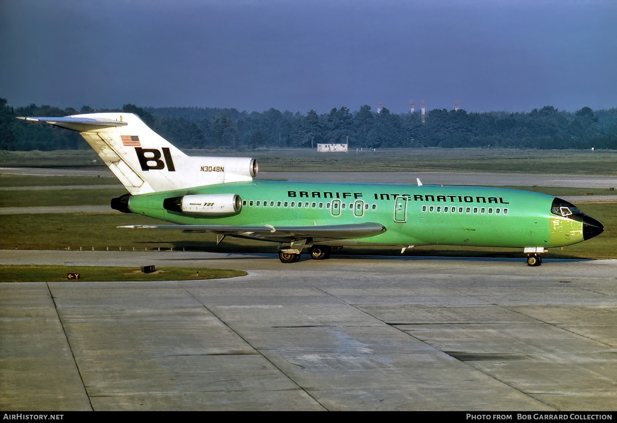 Aircraft Photo of N304BN | Boeing 727-116 | Braniff International Airways | AirHistory.net #729381