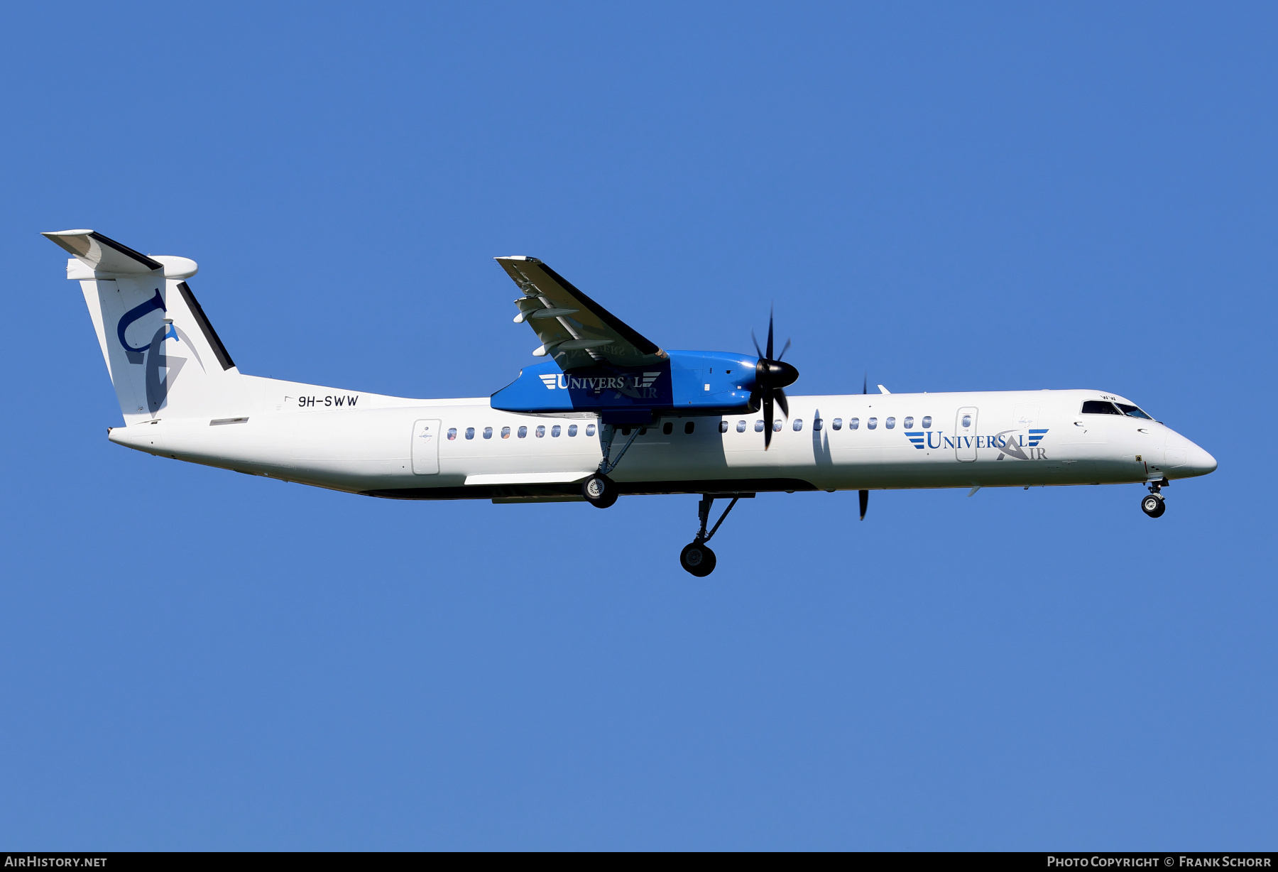 Aircraft Photo of 9H-SWW | Bombardier DHC-8-402 Dash 8 | Universal Air | AirHistory.net #729398