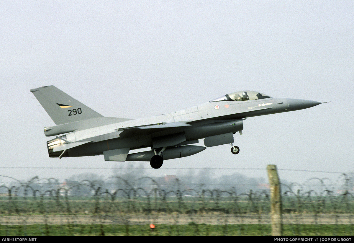 Aircraft Photo of 290 | General Dynamics F-16A Fighting Falcon | Norway - Air Force | AirHistory.net #729415