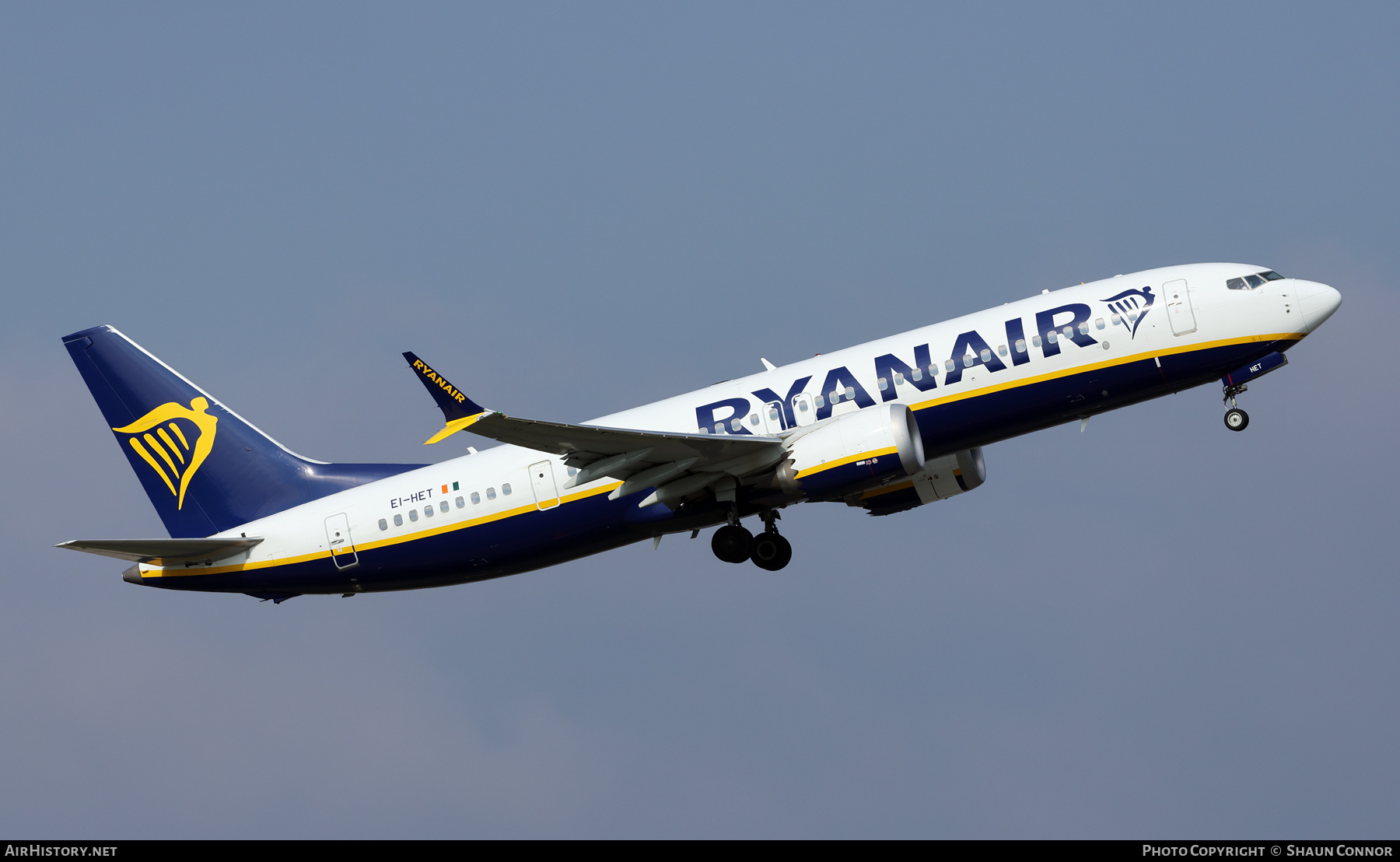 Aircraft Photo of EI-HET | Boeing 737-8200 Max 200 | Ryanair | AirHistory.net #729433