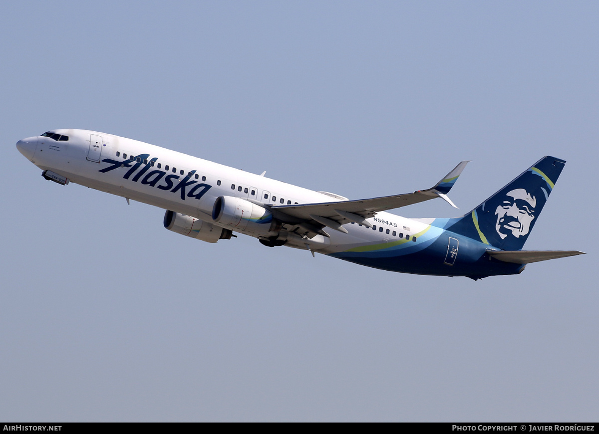 Aircraft Photo of N594AS | Boeing 737-890 | Alaska Airlines | AirHistory.net #729514